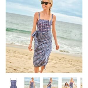 NWT Minnow Navy Primrose Pareo